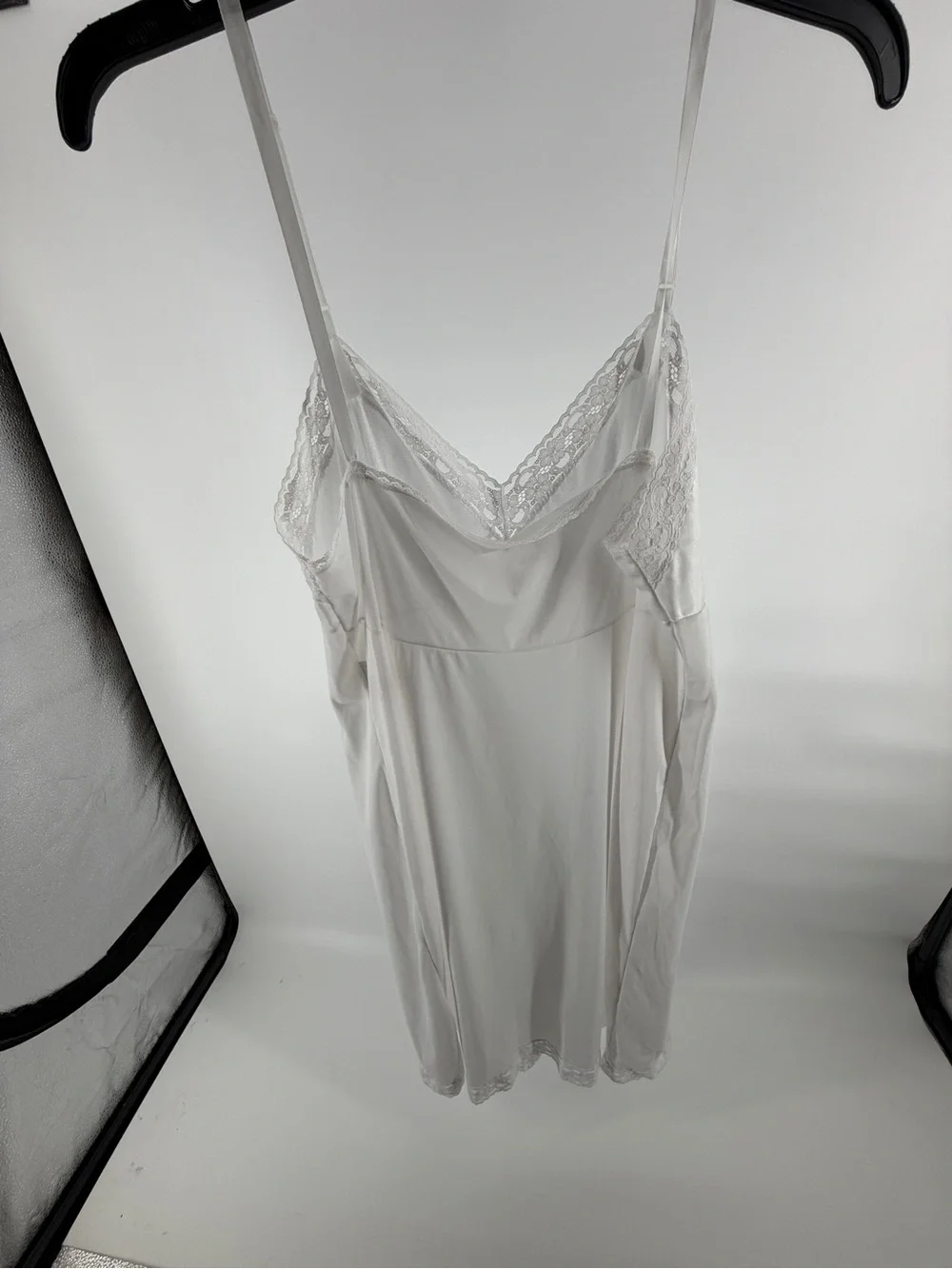 Vintage Vanity Fair White Lace Slip Chemise